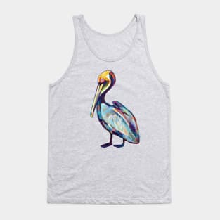 Colorful Pelican by Robert Phelps Tank Top